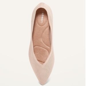 Textured-Knit Pointy-Toe Ballet Flats for Women - Bare Necessity